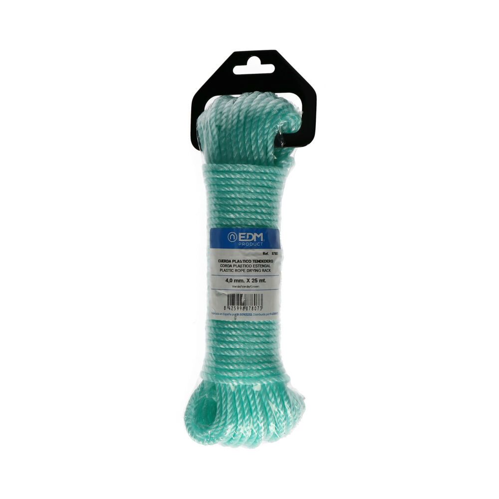 CORDÓN DE PLÁSTICO VERDE, CALIBRE 4 mm x 25 m - Imagen 2