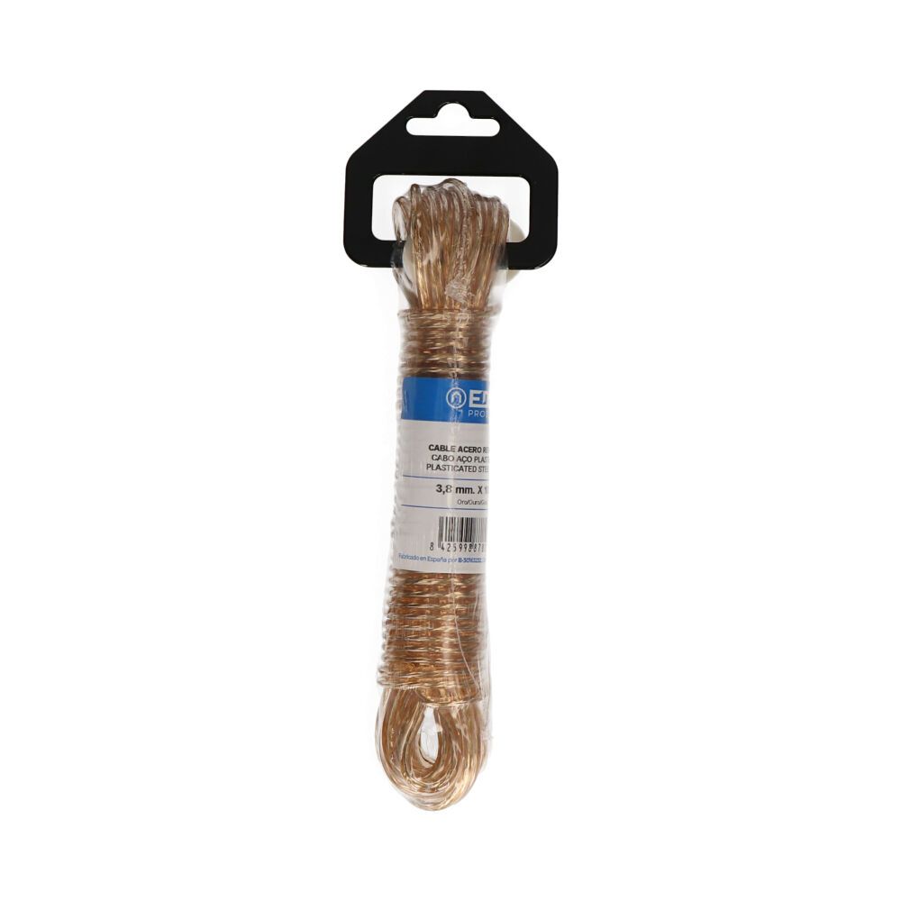 CABLE ACERO PLASTIFICADO ORO 10 m - Imagen 2