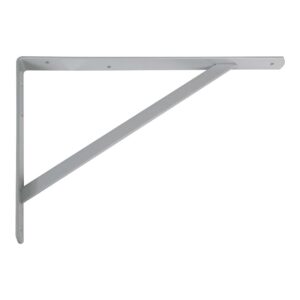 ESCUADRA DE ACERO GRIS METAL (S) 9806 25 x 20 cm