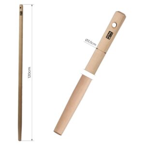MANGO DE MADERA DE EUCALIPTUS PARA RAEDERA / PALA, AMP1200 , Ø3,5 cm x 120 cm
