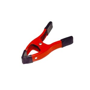 PINZA METALICA CON MANGO DE GOMA 10 cm