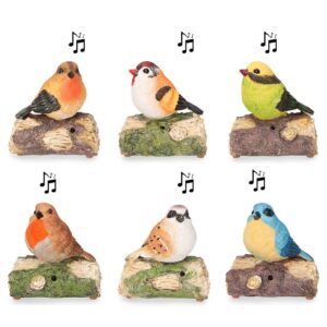 FIGURA PÁJARO CON SENSOR DE MOVIMIENTO Y SONIDO, MODELOS VARIADOS, 12,5 cm
