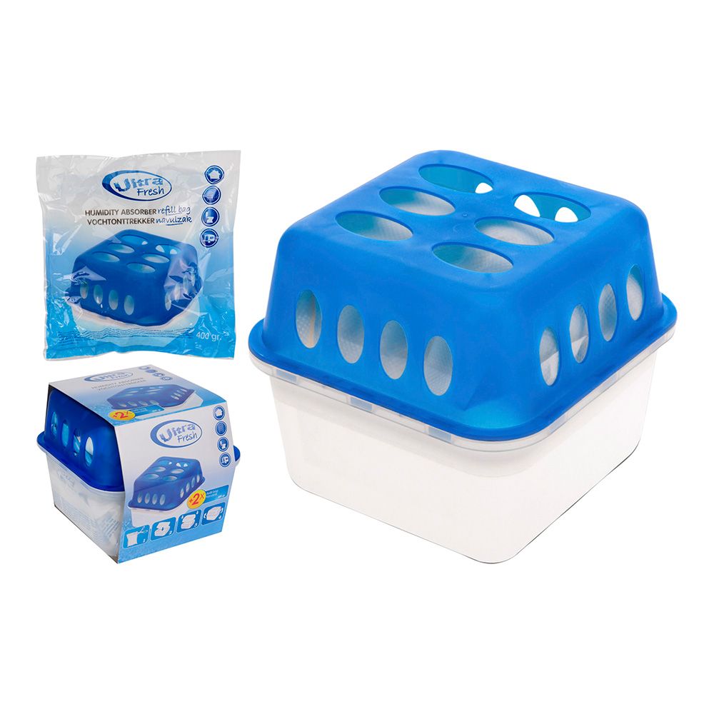 DESHUMIDIFICADOR CON RECARGA 2 x 400 g, TOTAL 800 g
