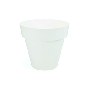 MACETA DE INYECCIÓN COLOR BLANCO Ø14 cm