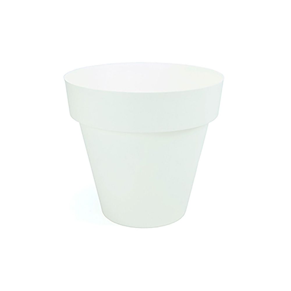 MACETA DE INYECCIÓN COLOR BLANCO Ø14 cm