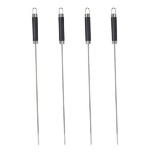 BROCHETAS PARA BARBACOA DE ACERO INOXIDABLE 46,5 cm, 4 uds