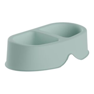 COMEDERO DOBLE DE CAPACIDAD 0,5 Y 0,5 L COLOR MENTA