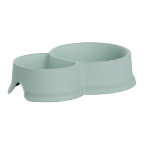 COMEDERO DOBLE DE CAPACIDAD 0,3 Y 0,65 L COLOR MENTA