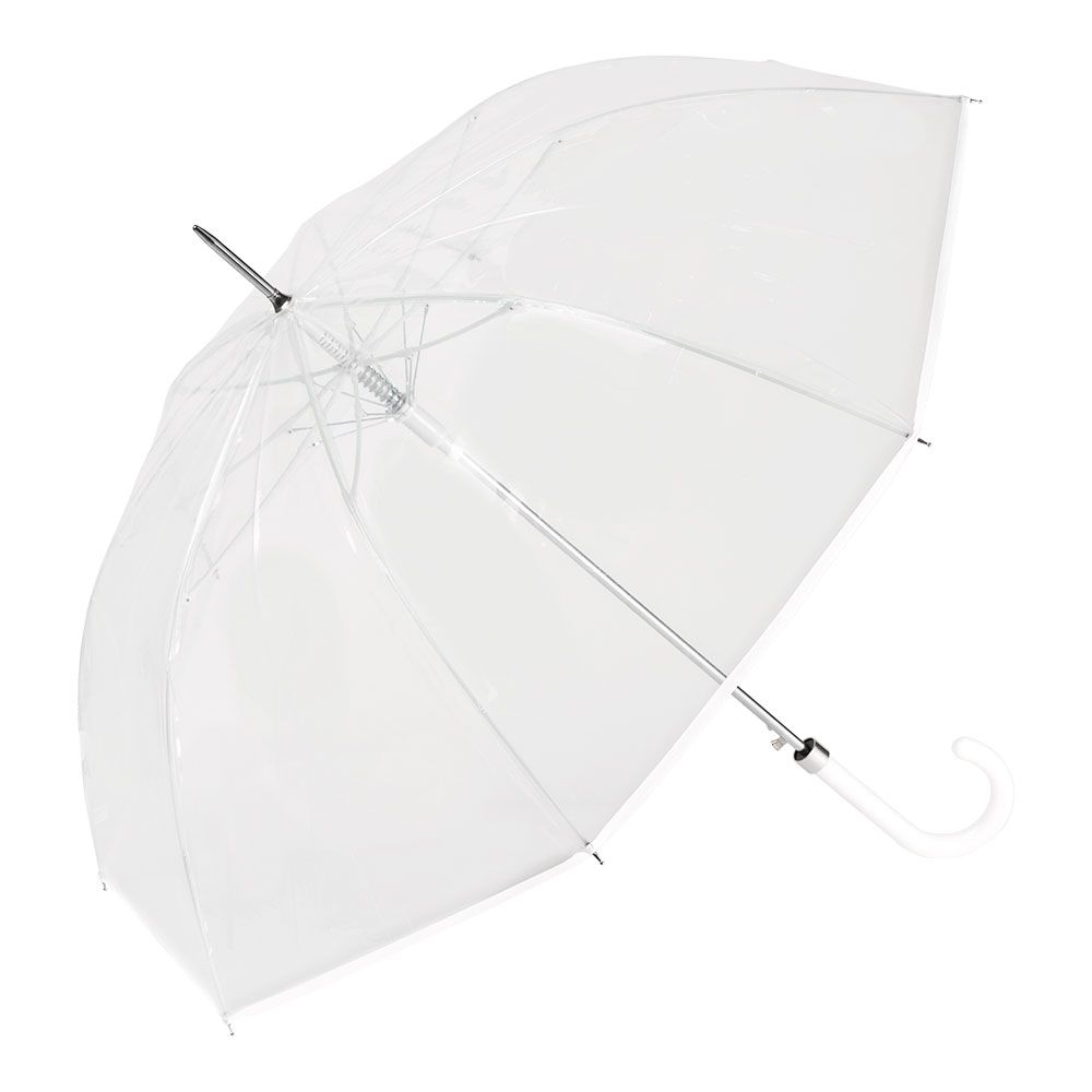 PARAGUAS LARGO Ø93 cm TRANSPARENTE AUTOMÁTICO, COLORES SURTIDOS - Imagen 3