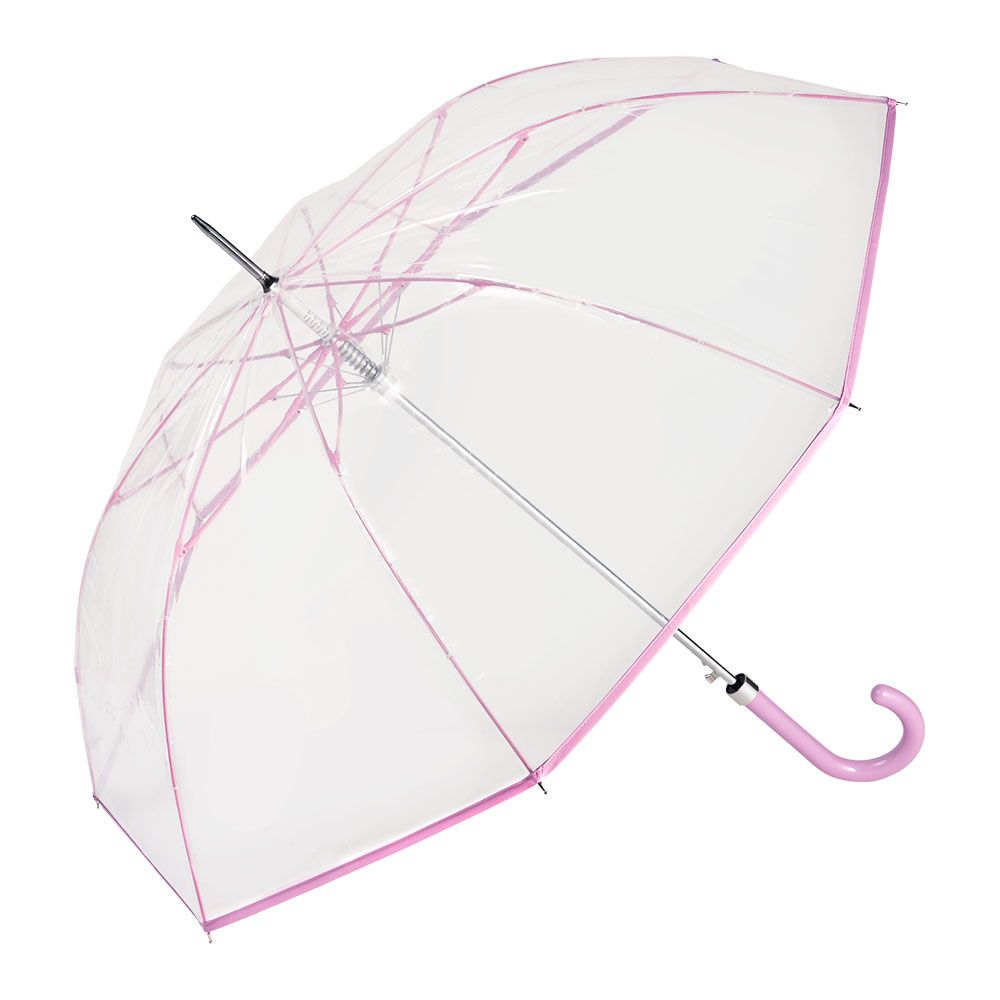 PARAGUAS LARGO Ø93 cm TRANSPARENTE AUTOMÁTICO, COLORES SURTIDOS - Imagen 5