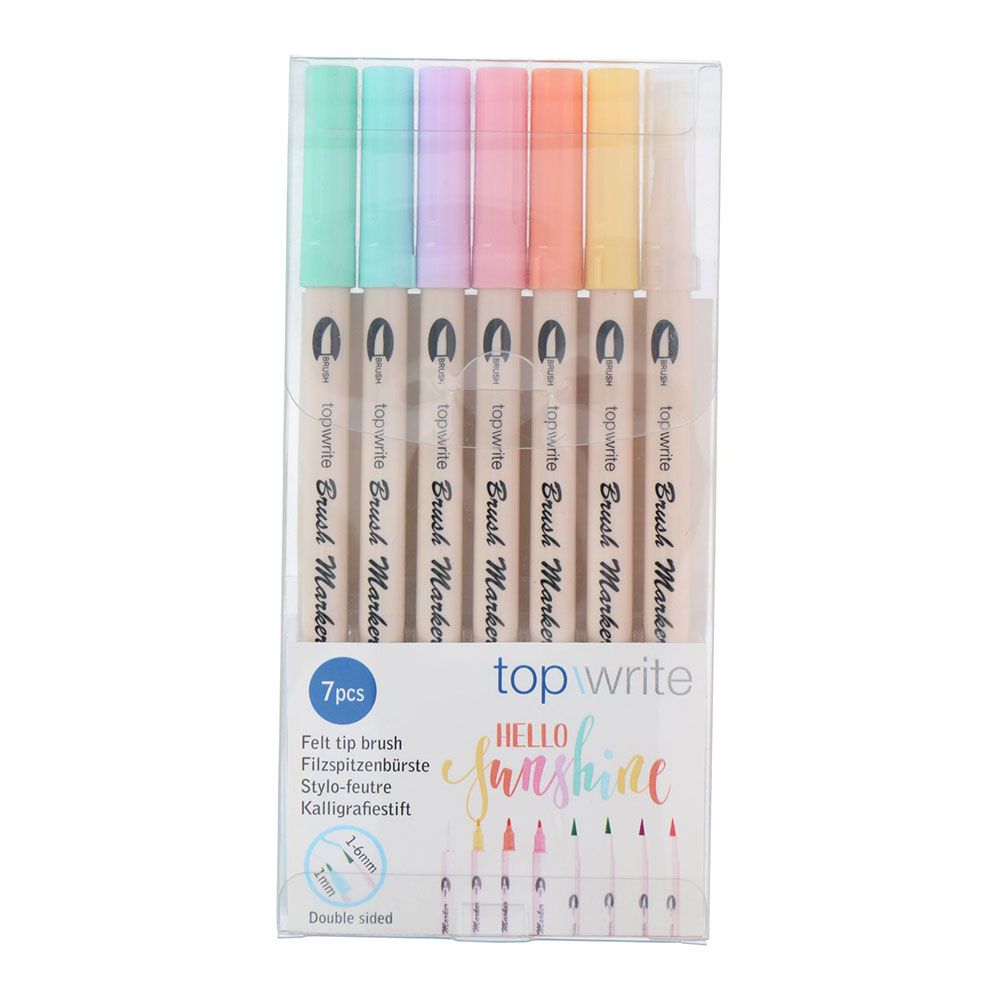 ROTULADORES DE DOBLE PUNTA Ø1,2 x 18,5 cm, COLORES SURTIDOS, 7 uds - Imagen 5