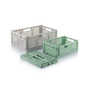 SET DE 3 CAJAS ORGANIZADORAS PLEGABLES Y APILABLES BOXTOR