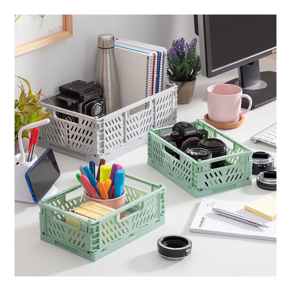 SET DE 3 CAJAS ORGANIZADORAS PLEGABLES Y APILABLES BOXTOR - Imagen 3