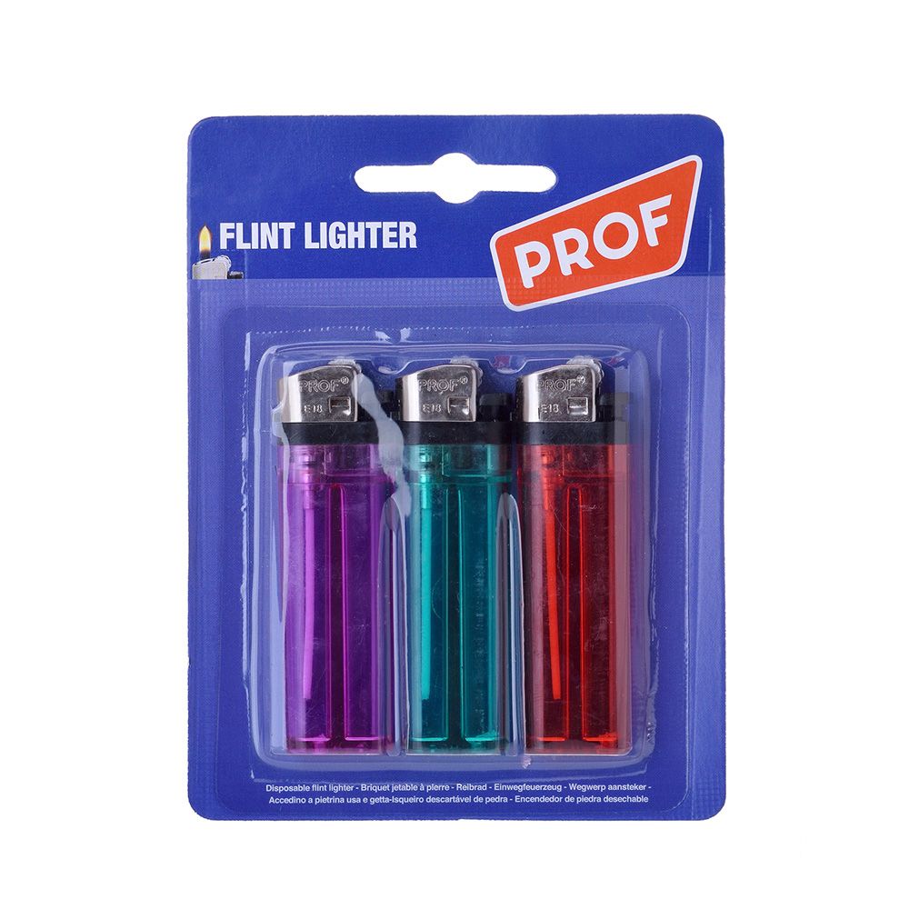 ENCENDEDOR TRANSPARENTE COLORES SURTIDOS, PACK 3 uds - Imagen 3