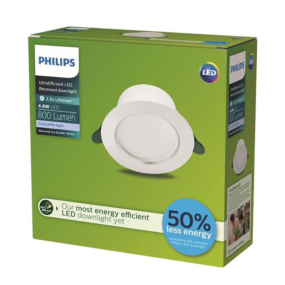 DOWNLIGHT DIAMOND CUT ULTRA EFFICIENT 4,8 W 4000 K 800 Im Ø14,5 x 4,95 cm - Imagen 2