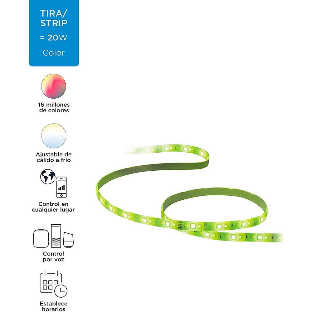 TIRA DE LED 2m 1.600lm STARTERKIT WIZ PHILIPS - Imagen 2