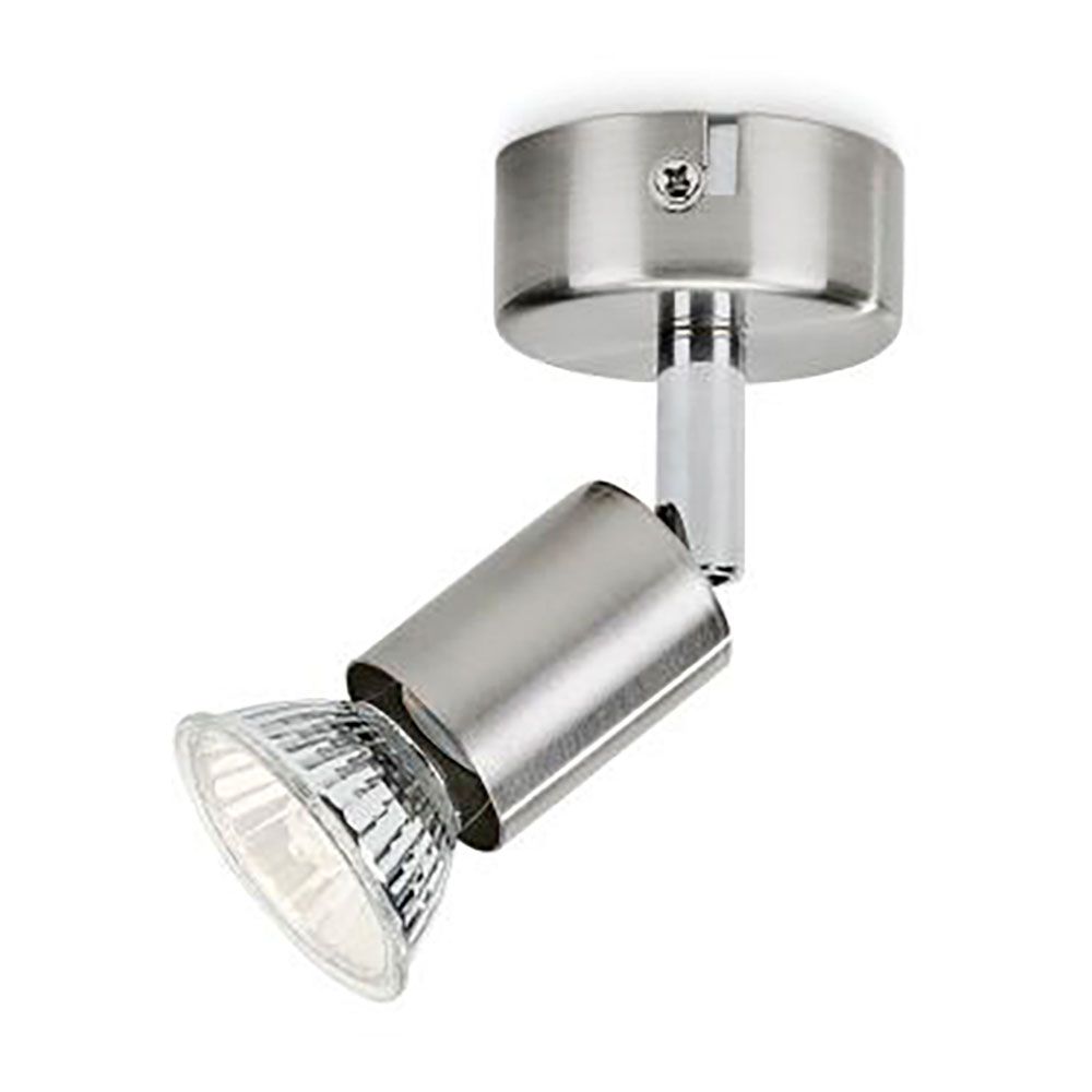FOCO 1 ELEMENTO LIMBALI GU10 (BOMBILLA NO INCLUIDA) COLOR CROMO MATE Ø 8 x 13 cm - Imagen 2
