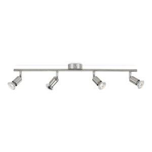 FOCO 4 ELEMENTOS LIMBALI GU10 (BOMBILLA NO INCLUIDA) COLOR CROMO MATE 69 x 10 x 15,5 cm