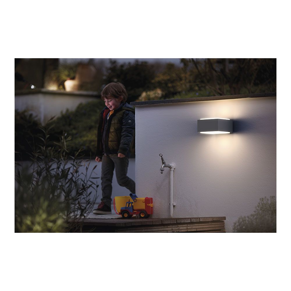 APLIQUE LED E27 MODELO HEDGEHOG GRIS 18,2 x 16 x 9,1 cm - Imagen 2