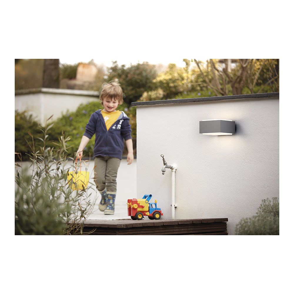 APLIQUE LED E27 MODELO HEDGEHOG GRIS 18,2 x 16 x 9,1 cm - Imagen 4