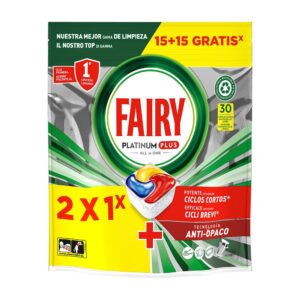 CAPSULAS PARA LAVAVAJILLAS PLATINUM PLUS 15 + 15 uds