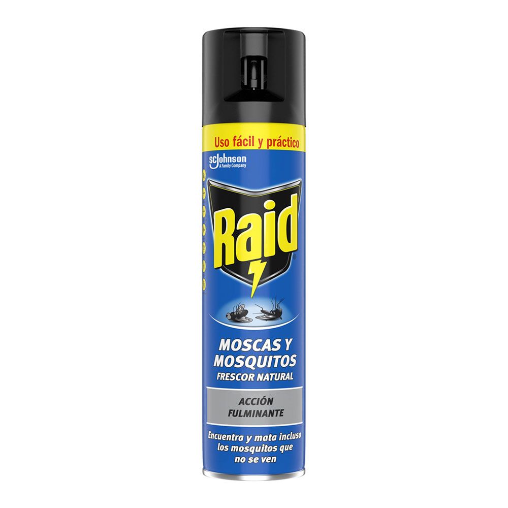 INSECTICIDA ESPECIAL MOSCAS Y MOSQUITOS CON AROMA FRESCOR NATURAL 400 ml