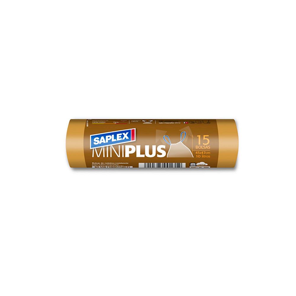 BOLSA DE BASURA MINIPLUS 10 l (45 x 47 cm) 15 uds
