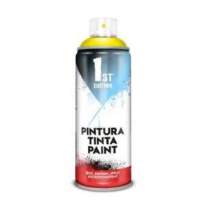 PINTURA ALQUÍDICA SPRAY 520 cc REF 642 AMARILLO LIMÓN MATE 300 ml