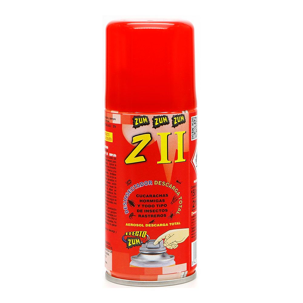 INSECTICIDA ZII INSECTOS RASTREROS Y VOLADORES, DESCARGA TOTAL, 150 ml