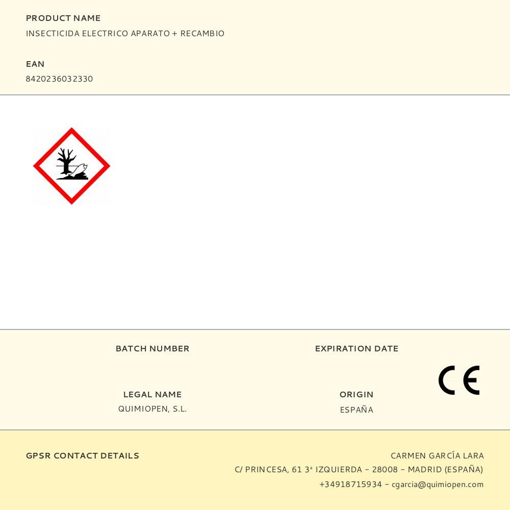 APARATO DIFUSOR LÍQUIDO INSECTICIDA VOLADORES Y RASTREROS + RECAMBIO - Imagen 2