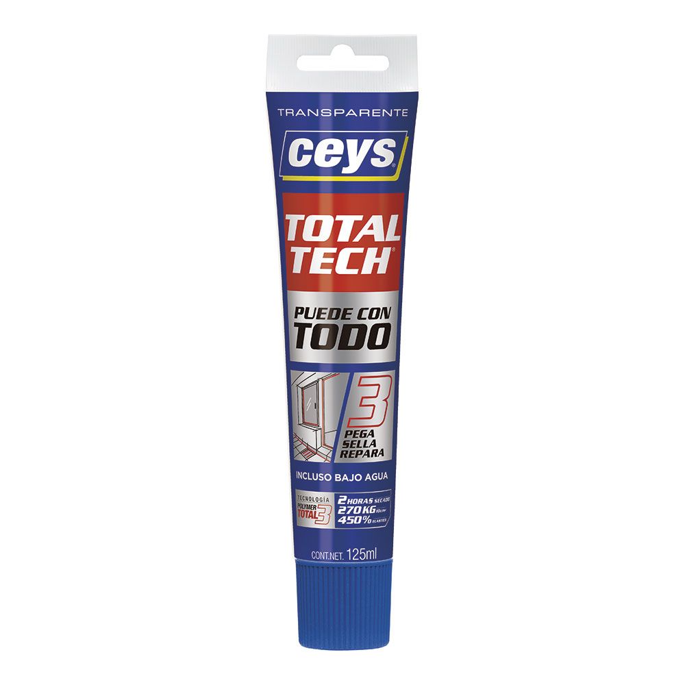 ADHESIVO SELLADOR TOTAL TECH TRANSPARENTE TUBO 125 ml