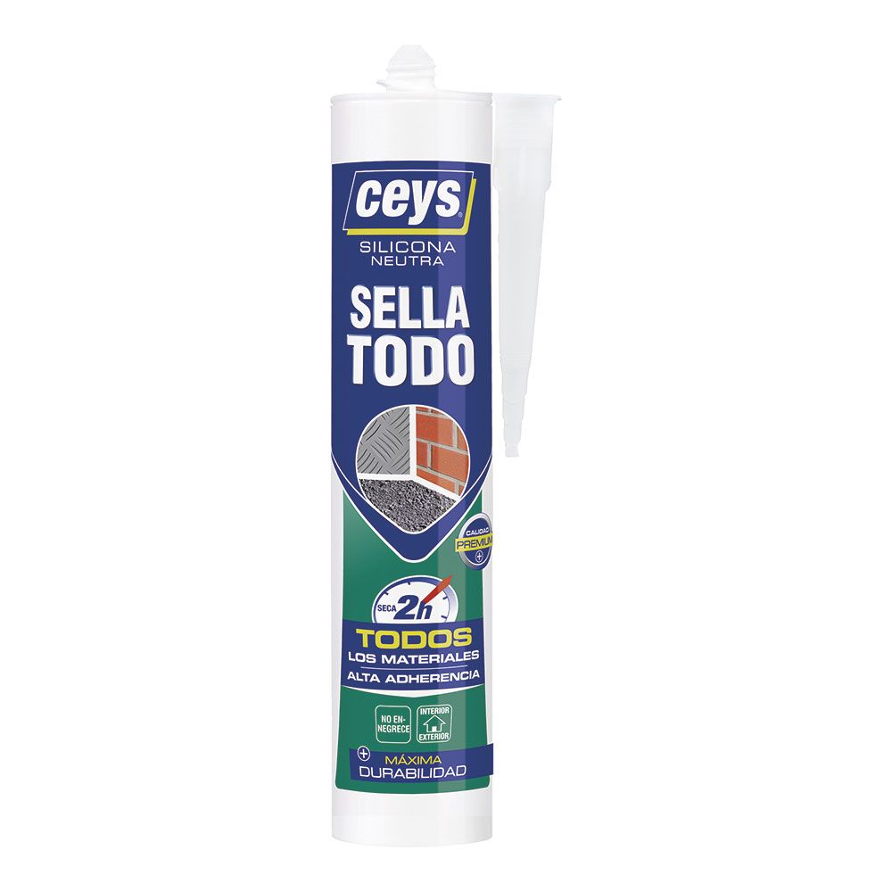 SILICONA NEUTRA SELLATODO TRANSPARENTE 280 ml