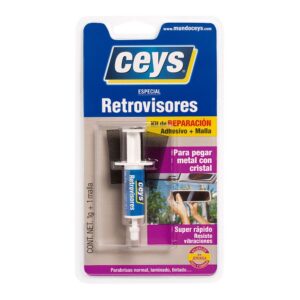ADHESIVO ESPECIAL REPARACIÓN RETROVISORES ADHESIVO 1 g + MALLA