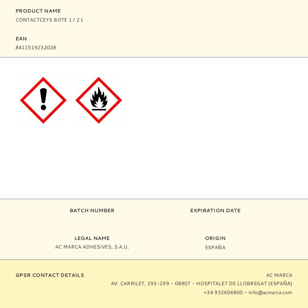 CONTACTCEYS BOTE 1 / 2 L - Imagen 2