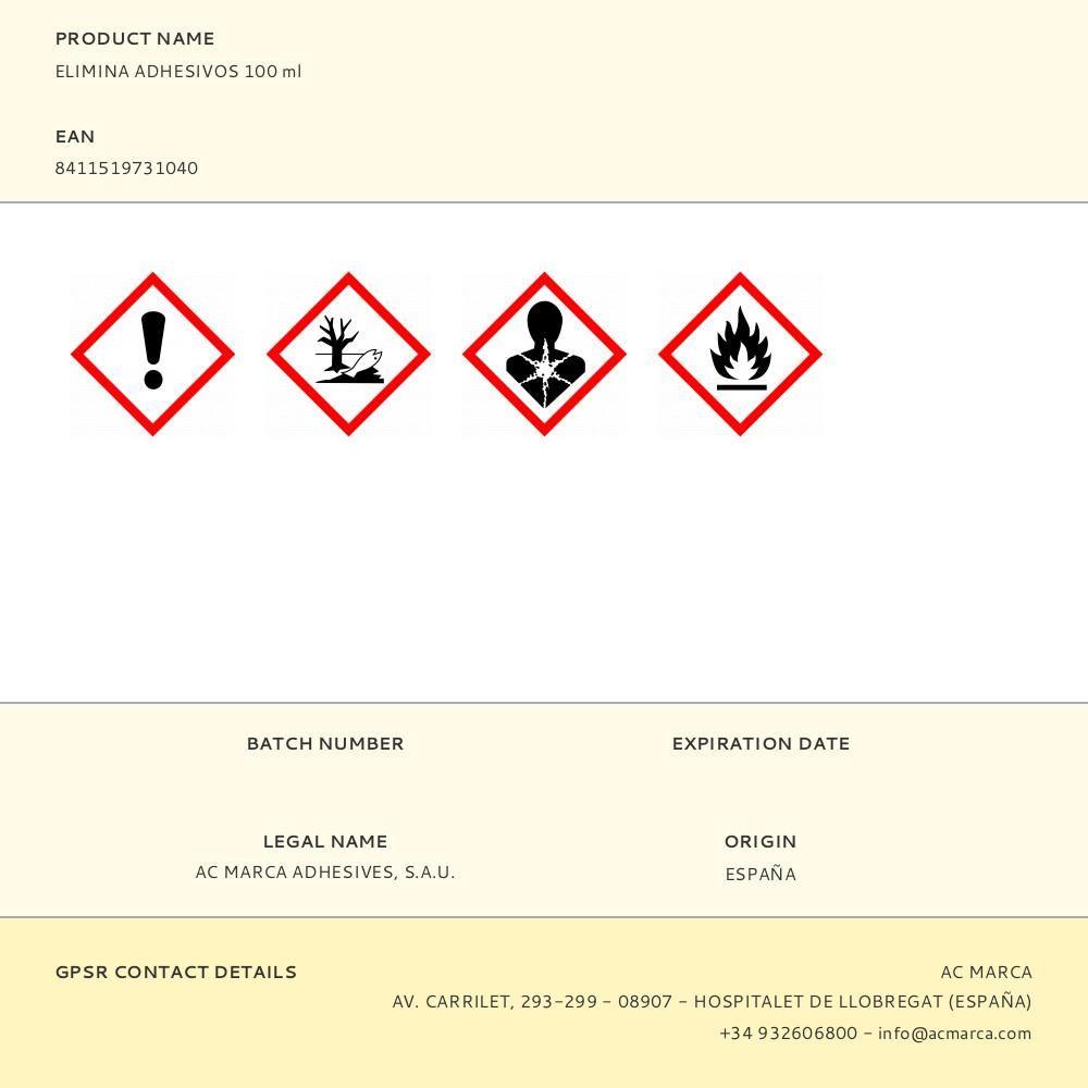 ELIMINA ADHESIVOS 100 ml - Imagen 2