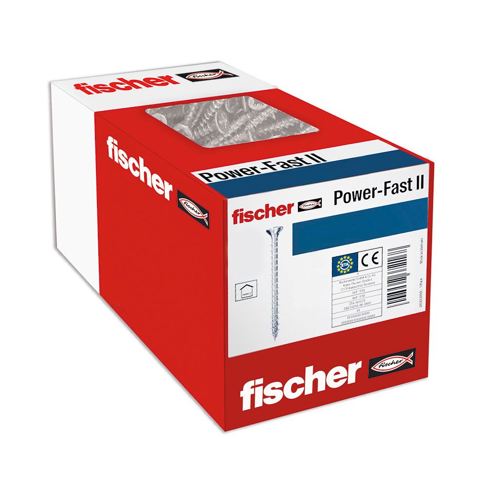 CAJA 200 TORNILLOS FPF II CZF 4,5X40 BC 670300 FISCHER - Imagen 2