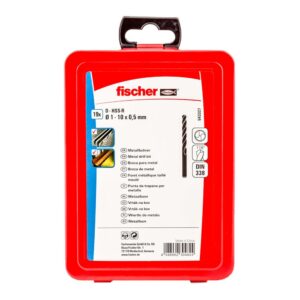 BROCA PARA METAL HSS-R DIN 338, JUEGO 19 PIEZAS, Ø1,00 - Ø10,00 mm
