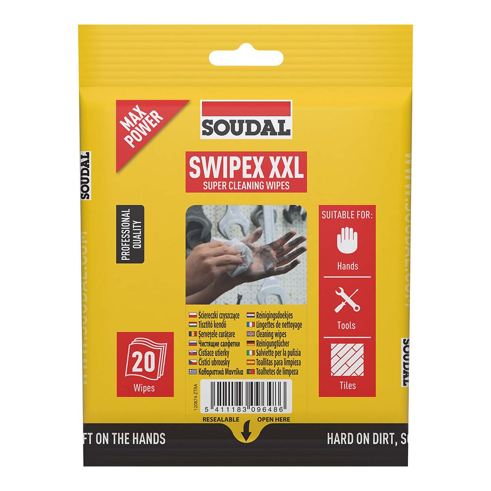 BOLSA DE 20 TOALLITAS SWIPEX XXL