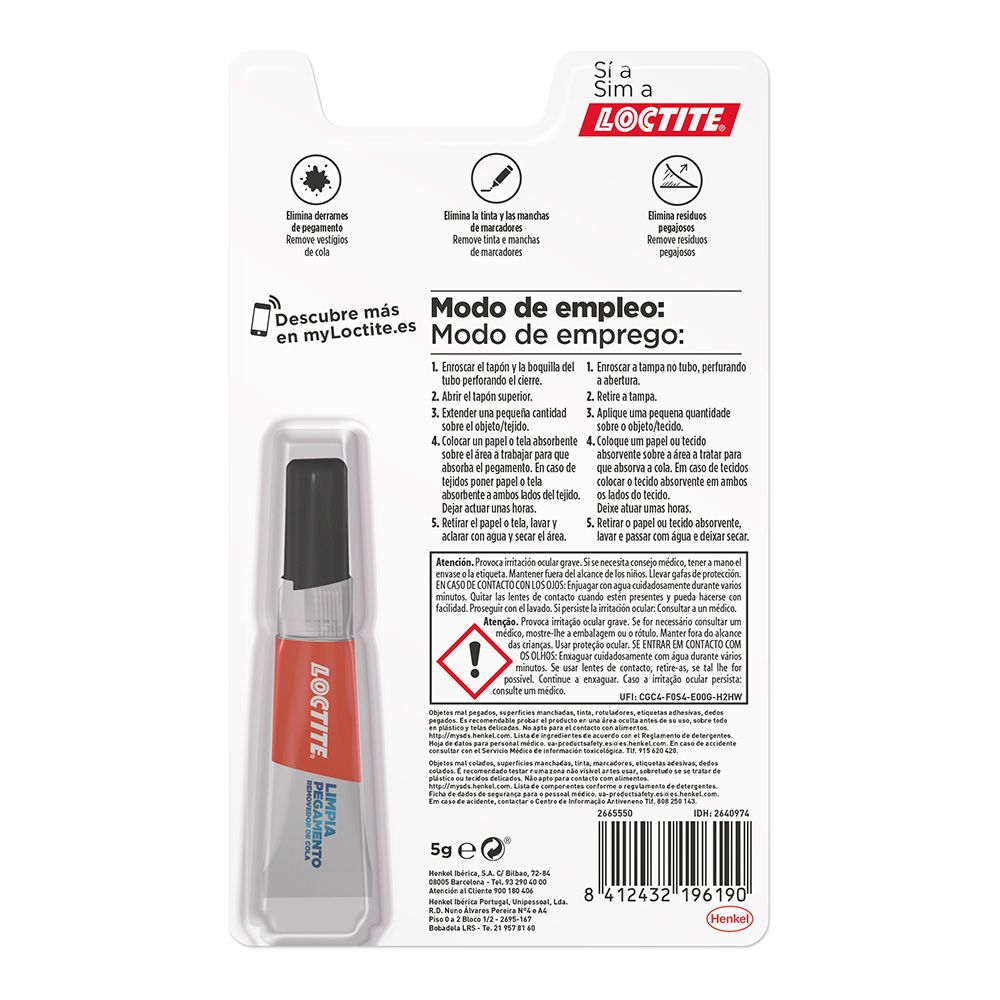 SUPER GLUE LIMPIA PEGAMENTO 5 g - Imagen 2