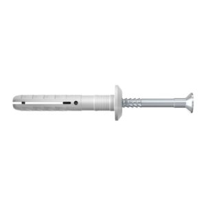 TACOS CLAVO Ø6 x 40 mm / 7 P + TORNILLOS CABEZA AVELLANADA Ø3,7 x 48 mm, CAJA 50 uds