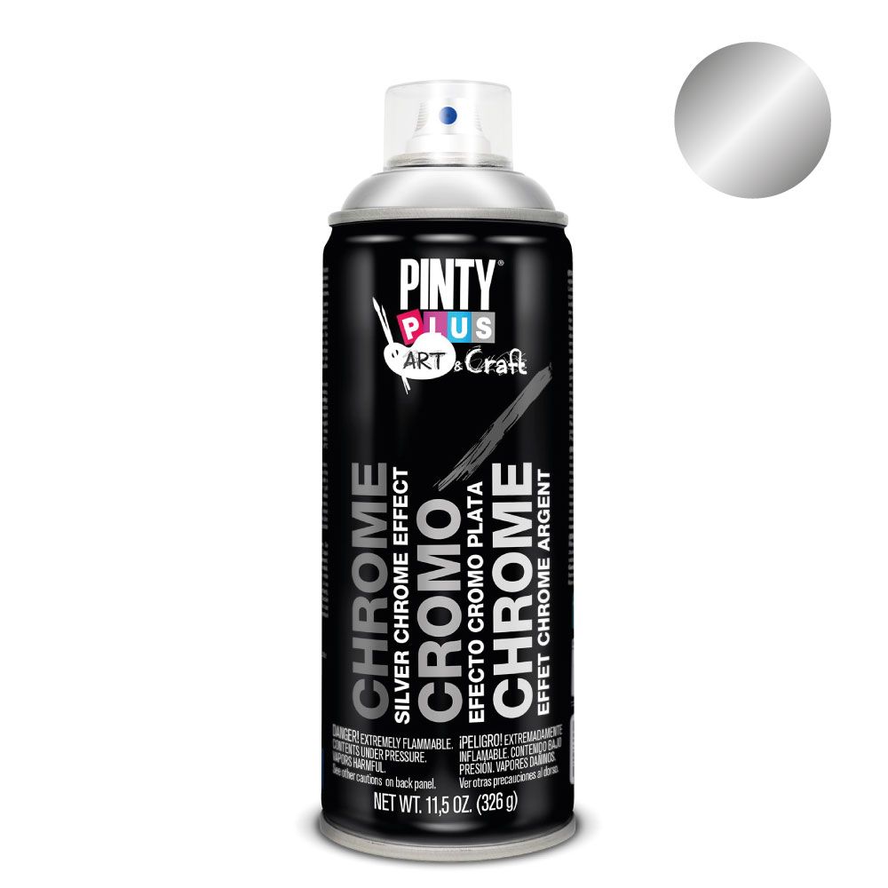 PINTURA EN SPRAY ART & CRAFT 520cc EFECTO CROMO PLATA C150