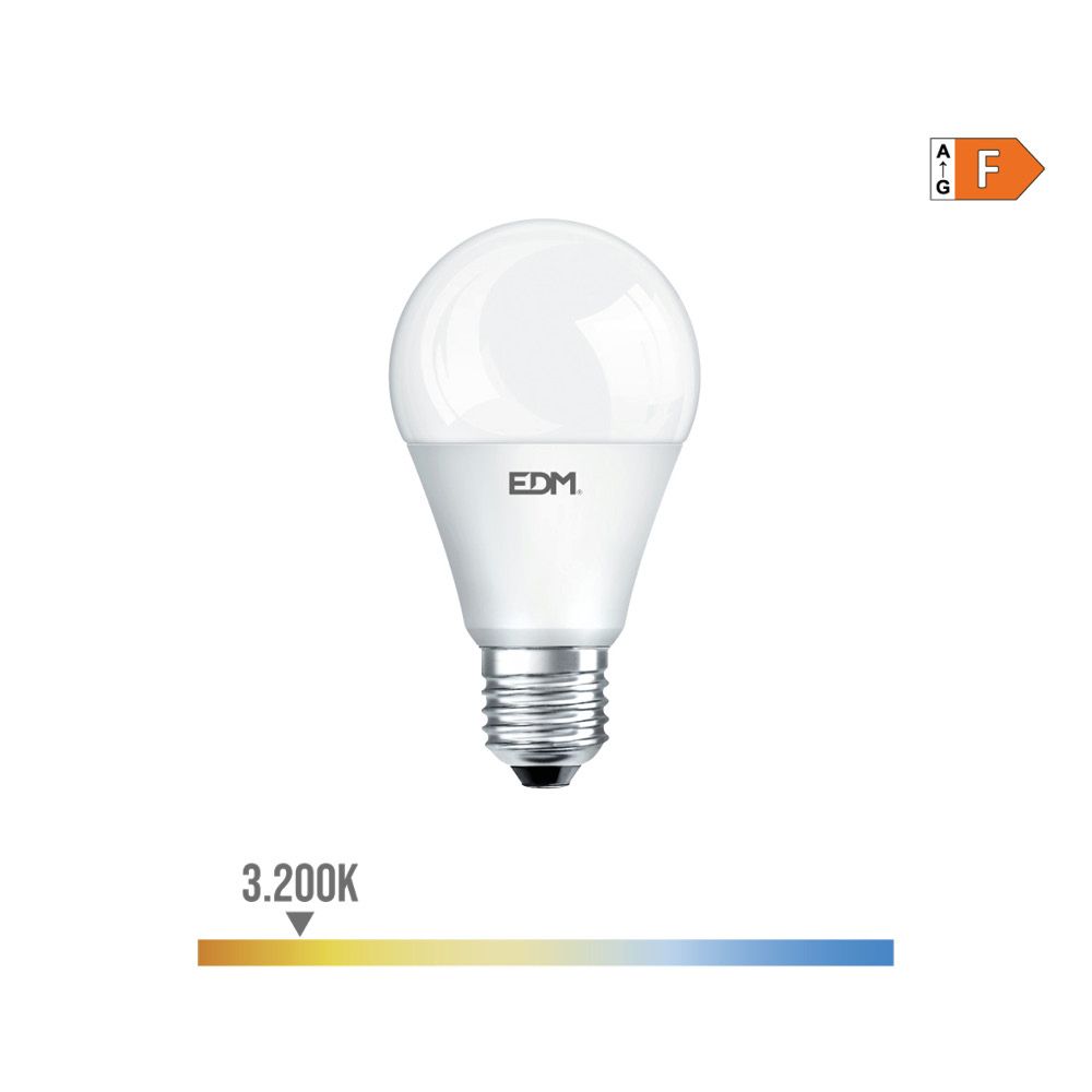 BOMBILLA STANDARD LED E27 10 w 932 lm 3200 k LUZ CALIDA Ø6 x 10,8 cm