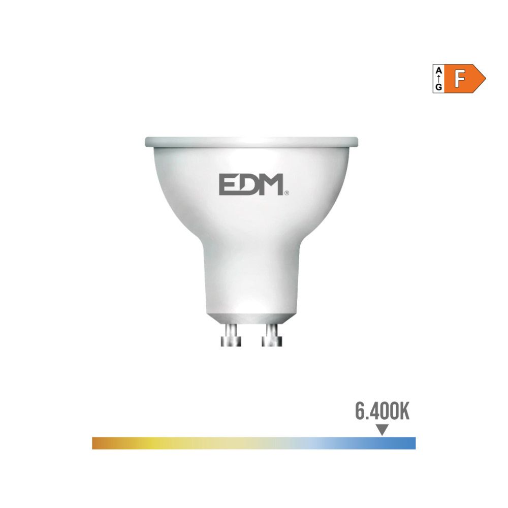 BOMBILLA DICROICA LED GU10 5 w 450 lm 6400 k LUZ FRIA Ø5 x 5,5 cm