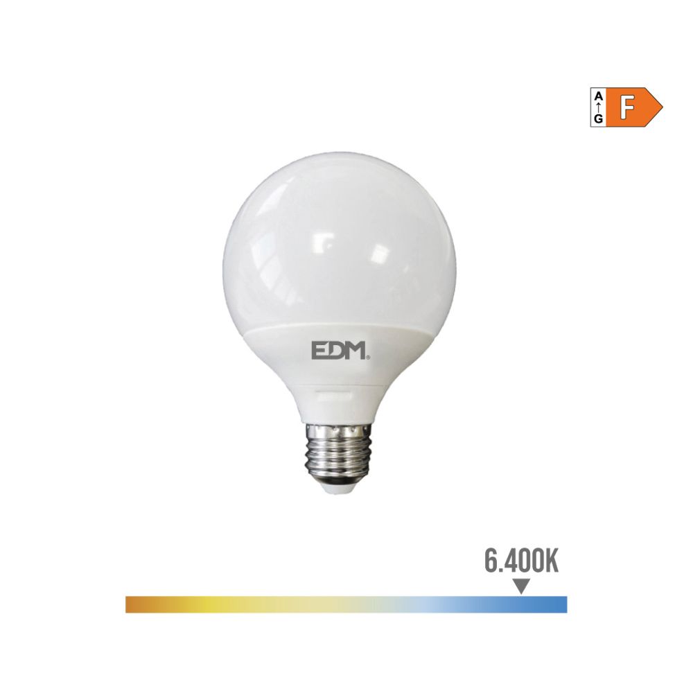BOMBILLA GLOBO LED E27 15 W 1521 lm 6400 K LUZ FRIA Ø125 x 160 mm