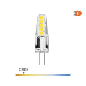 BOMBILLA BI-PIN SILICONA LED G4 12V 2 W 180 lm 3200 K LUZ CALIDA Ø10 x 37 mm