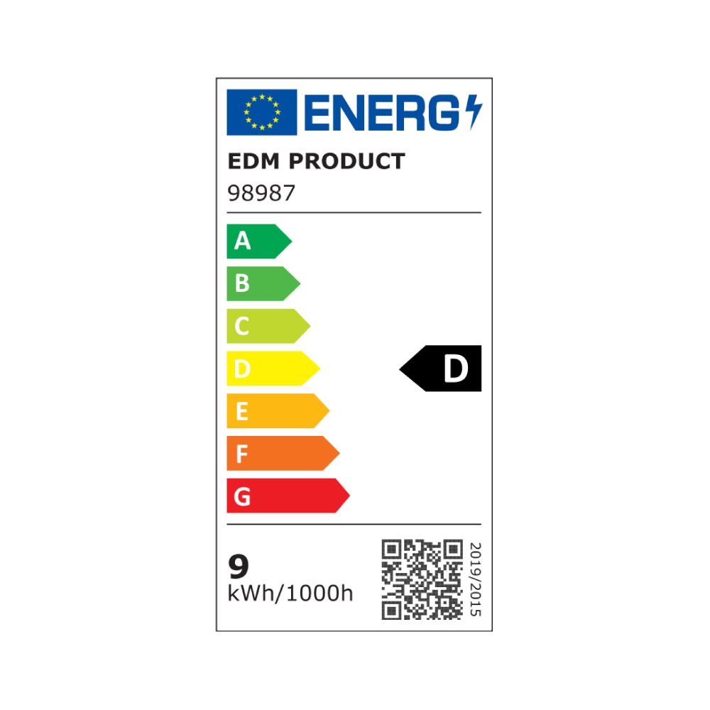 BOMBILLA LINEAL LED 118mm R7s 9W 1280lm 6400K LUZ FRIA Ø1,6x11,8cm EDM - Imagen 3