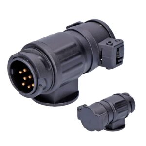 CONECTOR IMPERMEABLE ADAPTADOR COCHE 13 A 7 PINES