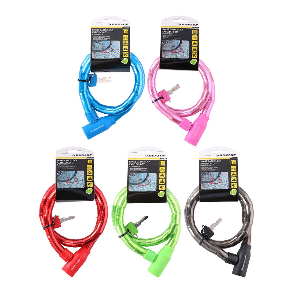 CANDADO DE CABLE Ø18mm 65cm COLORES SURTIDOS - Imagen 3