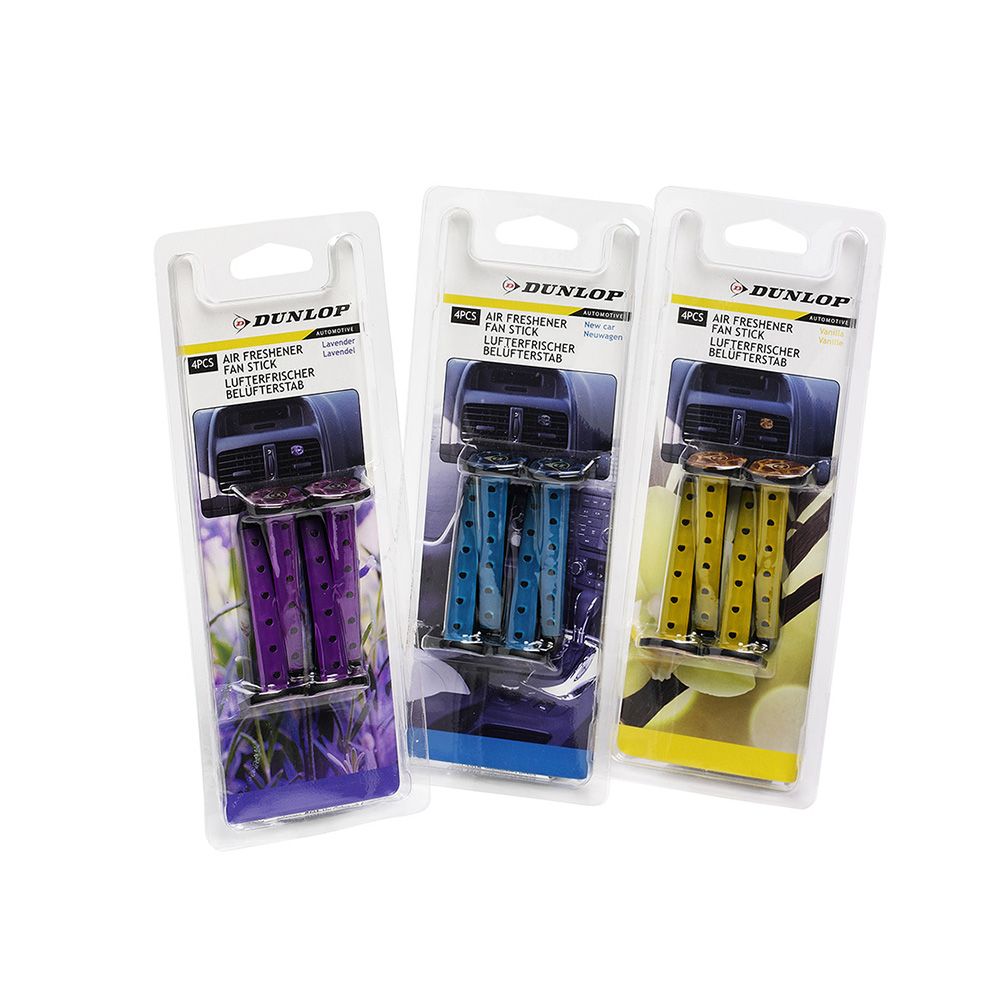 PACK 4 AMBIENTADORES EN STICK PARA COCHE DUNLOP COLORES / MODELOS SURTIDOS - Imagen 2