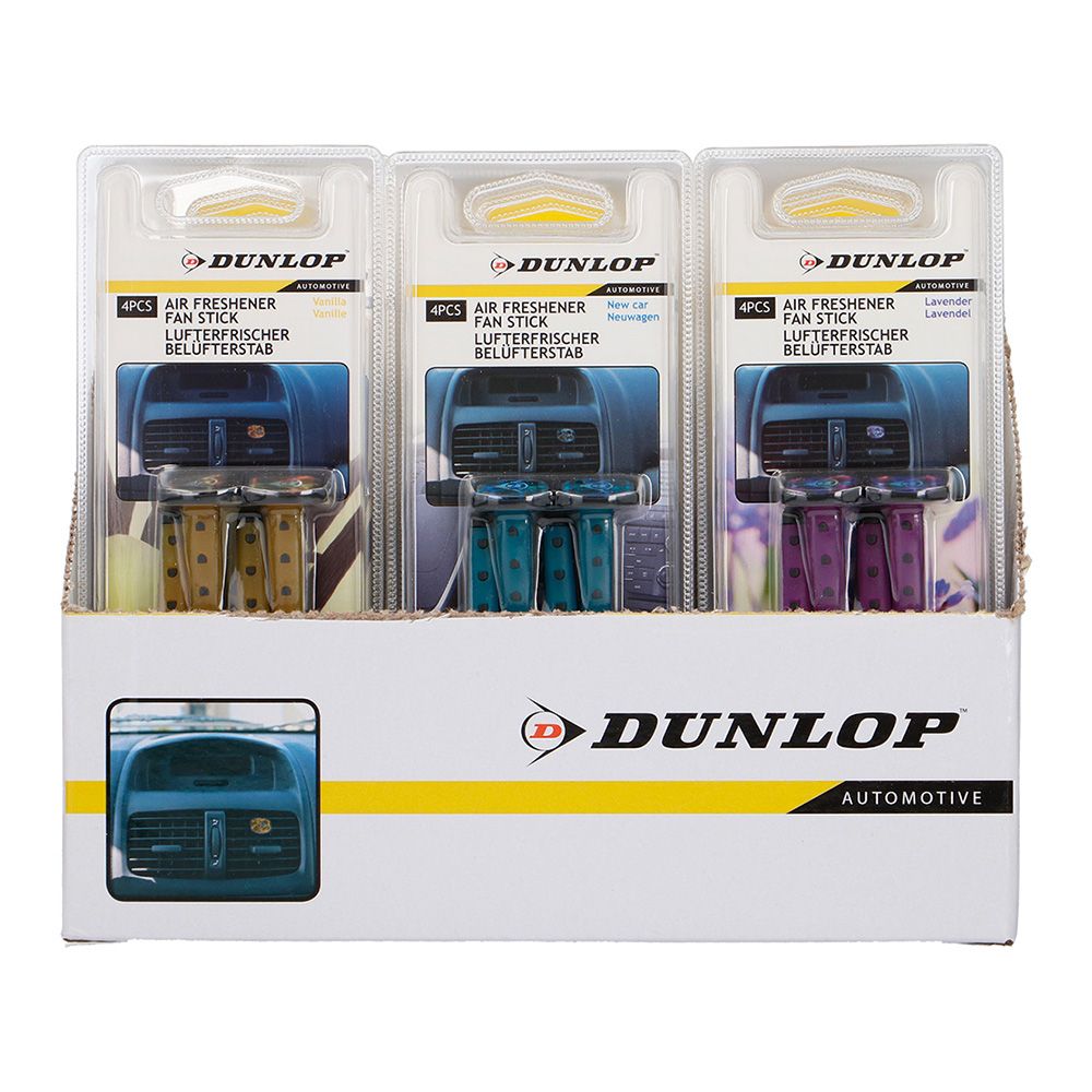 PACK 4 AMBIENTADORES EN STICK PARA COCHE DUNLOP COLORES / MODELOS SURTIDOS - Imagen 4